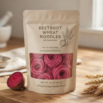 Beetroot Wheat Noodles