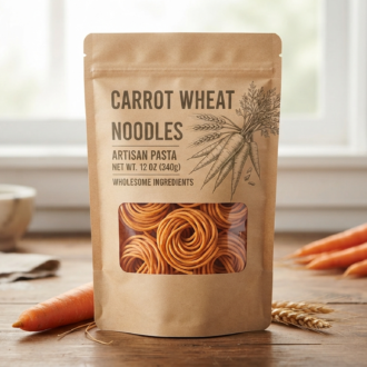 Carrot Wheat Noodles